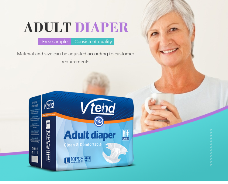 Anti-Leak Adult Diapers Pants 6000 Printed Thick Adult Diapers with OEM ODM Acceptable