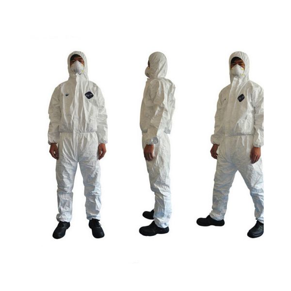 Quality Plastic Breathable Full Bodysuit Hazmat Class B Chemical Suit for sale