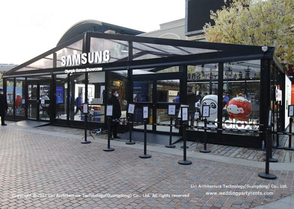 Samsung Temporary Exhibition Hall outdoor Transparent Tent For 2022 Olympic
