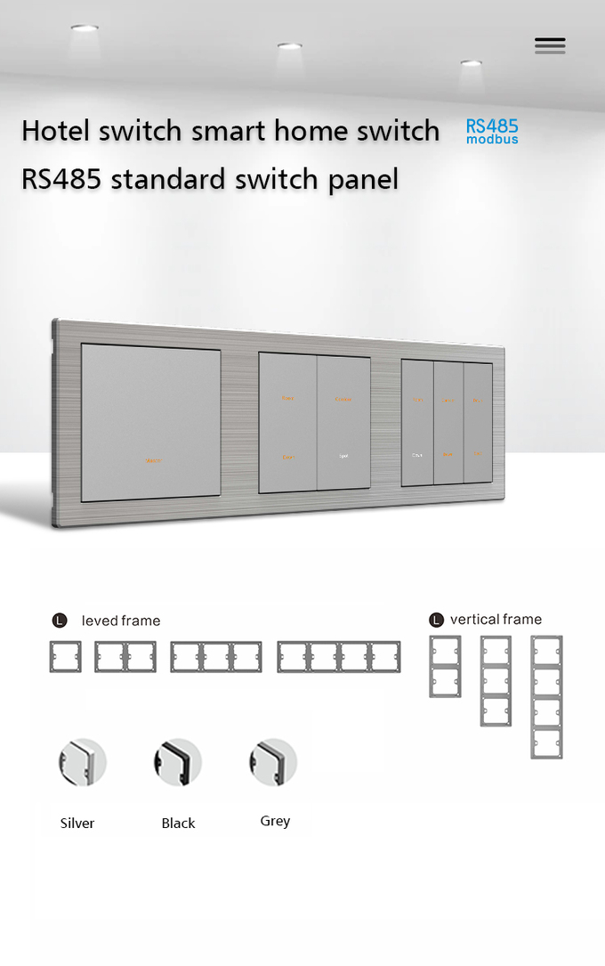 Modbus Smart Home Electrical Switches 12V DC Controlling lamp
