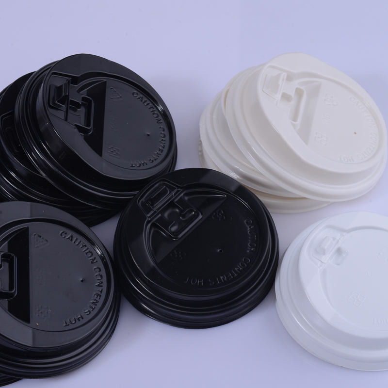 Take Away Coffee Cups Plastic PP/PS Cover Lid Coffee Cup Lid Milk Tea Cup Cover Split Lid