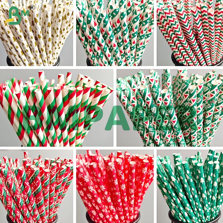 60/120 GSM Straw Paper Roll for Drinking with Customized Colors