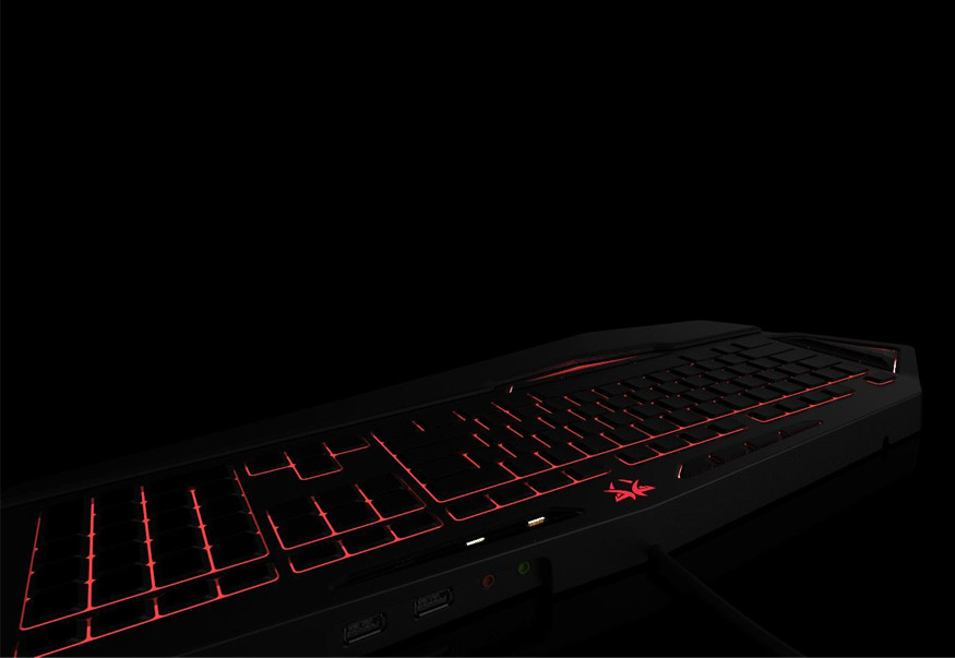 Backlit Mechanical Gaming Keyboard , 8 Macro Keys 4 Media Keys Blue Gaming Keyboard