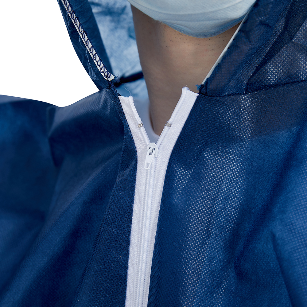Waterproof Disposable Protective Coverall 50gsm For Laboratorial
