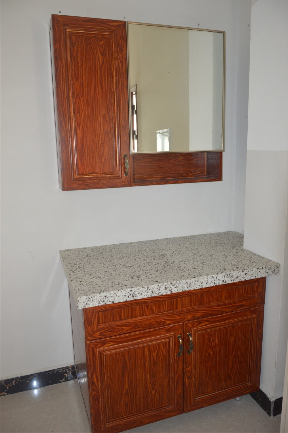 Waterproof Aluminum Room Door Interior Painting Surface Bathroom Door