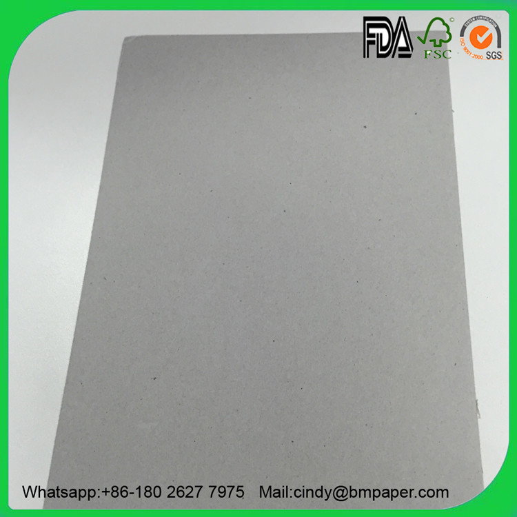 Grade A Recycled Grey Cardboard Paper 1mm 1.5mm 2mm 3mm For Gift Boxes