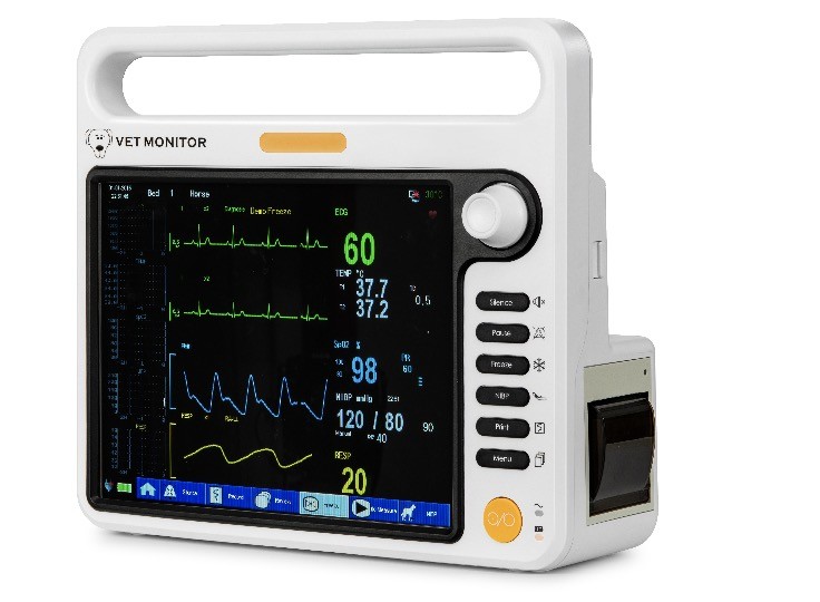 OEM Veterinary Multiparameter Monitor 12.1 inch TFT LCD Screen for pet operation