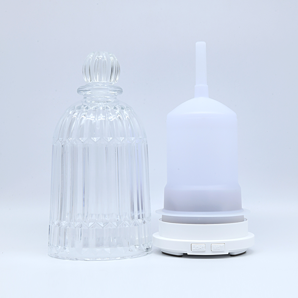 HOMEFISH 120ml Glass Aromatherapy Humidifier Ultrasonic Household Essential Oil Aroma Diffuser