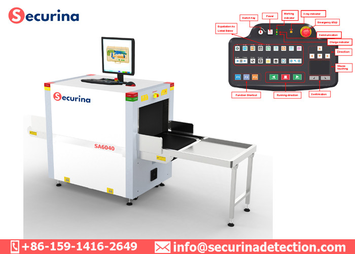 170kgs Conveyor Load X Ray Baggage Scanner Windows XP Dual View Display