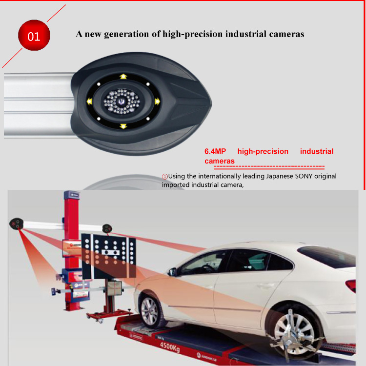 Auto Tracking Tire Alignment Machine Sunshine S90MAX With Overvoltage Protection
