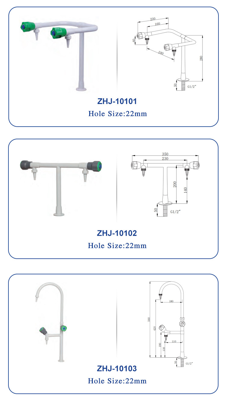 Rotation 360° Laboratory Sink Tap Water Faucet With Heating Chemical Resistant