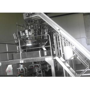 Auto Box Type Packaging Machine With 10 Head Multihead Weigher For Vegetable And