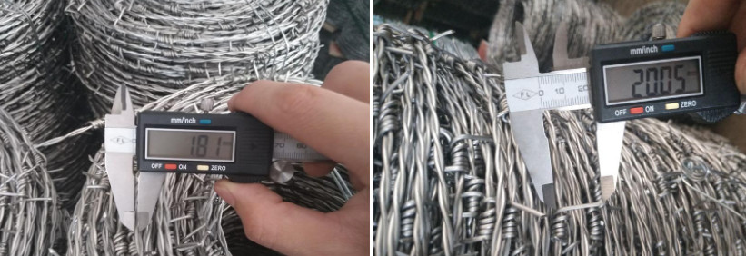 Double Twist 14 Gauge Galvanized Steel Barbed Wire For Private Buildings