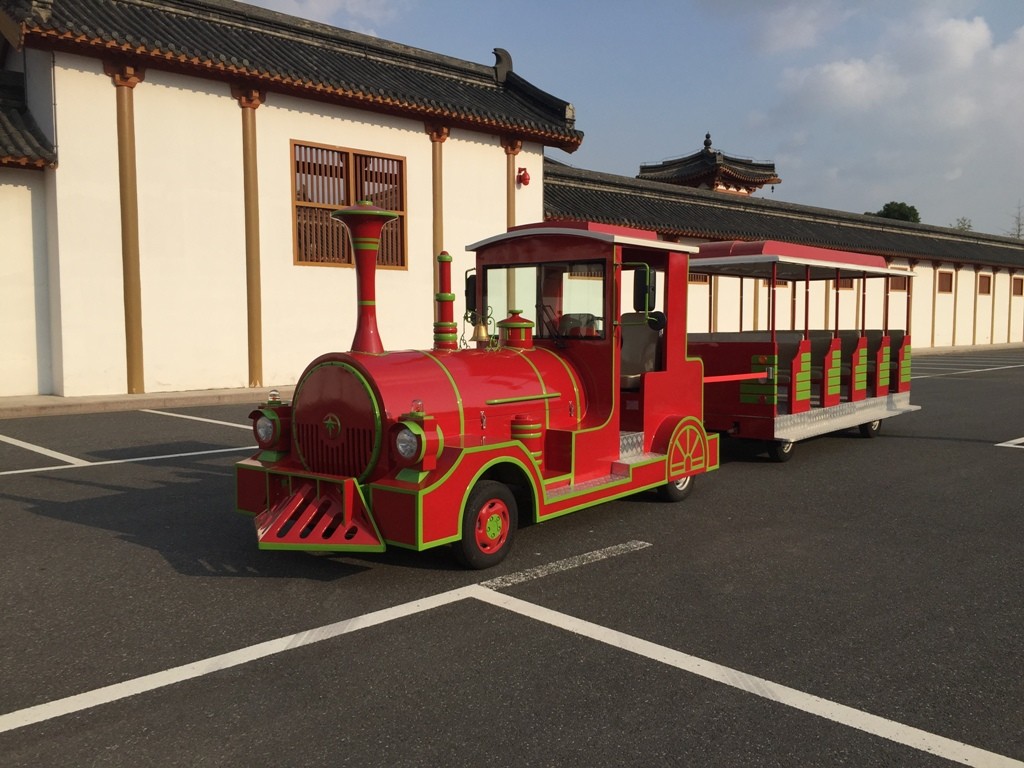 62 Seater Mini Electric Trackless Train , Shopping Mall Electric Sightseeing Train