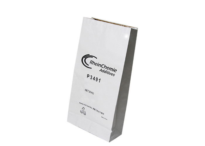 Square Bottom 120g Biodegradable Kraft Paper Bags For Packaging Corn Starch