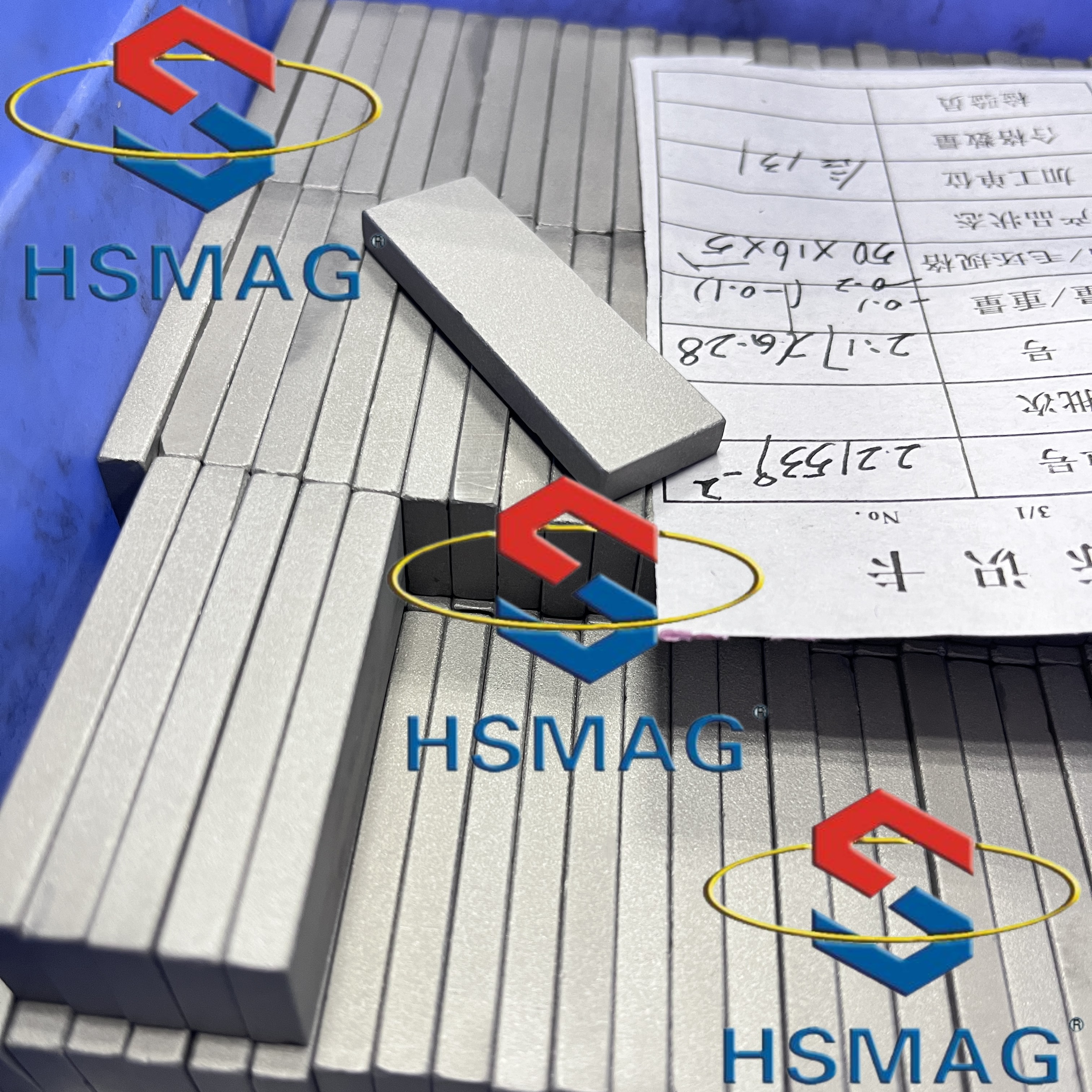HSMAG High Magnetic Strength SmCo Strong Magnets Square Wafer ISO9001