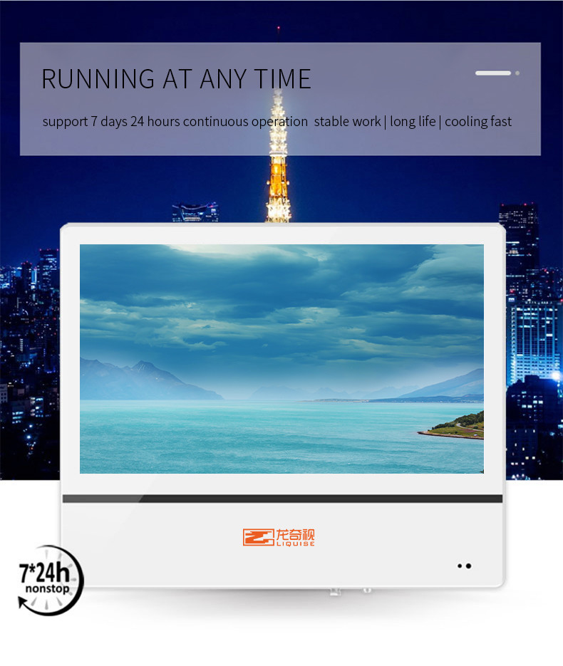 32 Inch 65 Inch 10point Touch Wall Mounted Display For Elevator