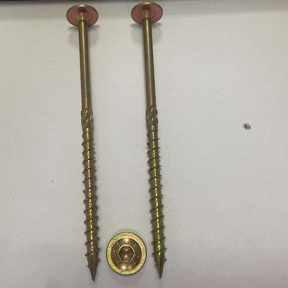 6-Rib Flat Head Chipboard Screws #6 With CSK Head For Furniture Craftsmanship