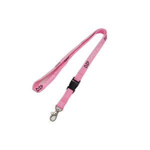 Safety Breakaway Custom Tubular Lanyards 530mm/1060mm Length Thumb Trigger