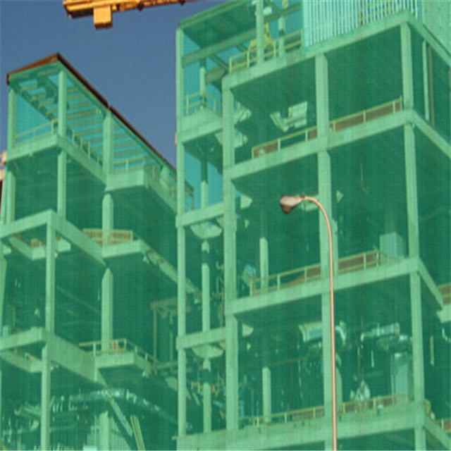 30% - 95% Shade Rate Construction Safety Mesh Netting With Eyelet 6 Needls Wraped Type