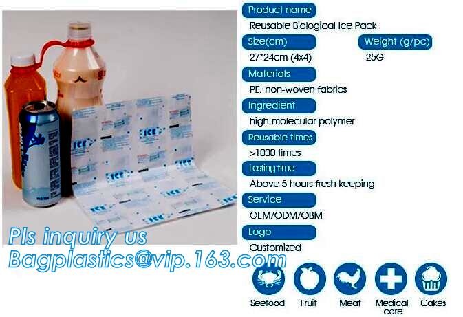 Ice Bag Packs - Set of 3 Hot & Cold Reusable Ice Bags Size 6, 9 and 11 inch - No Leaks, No Drips, non-toxic plastic cool