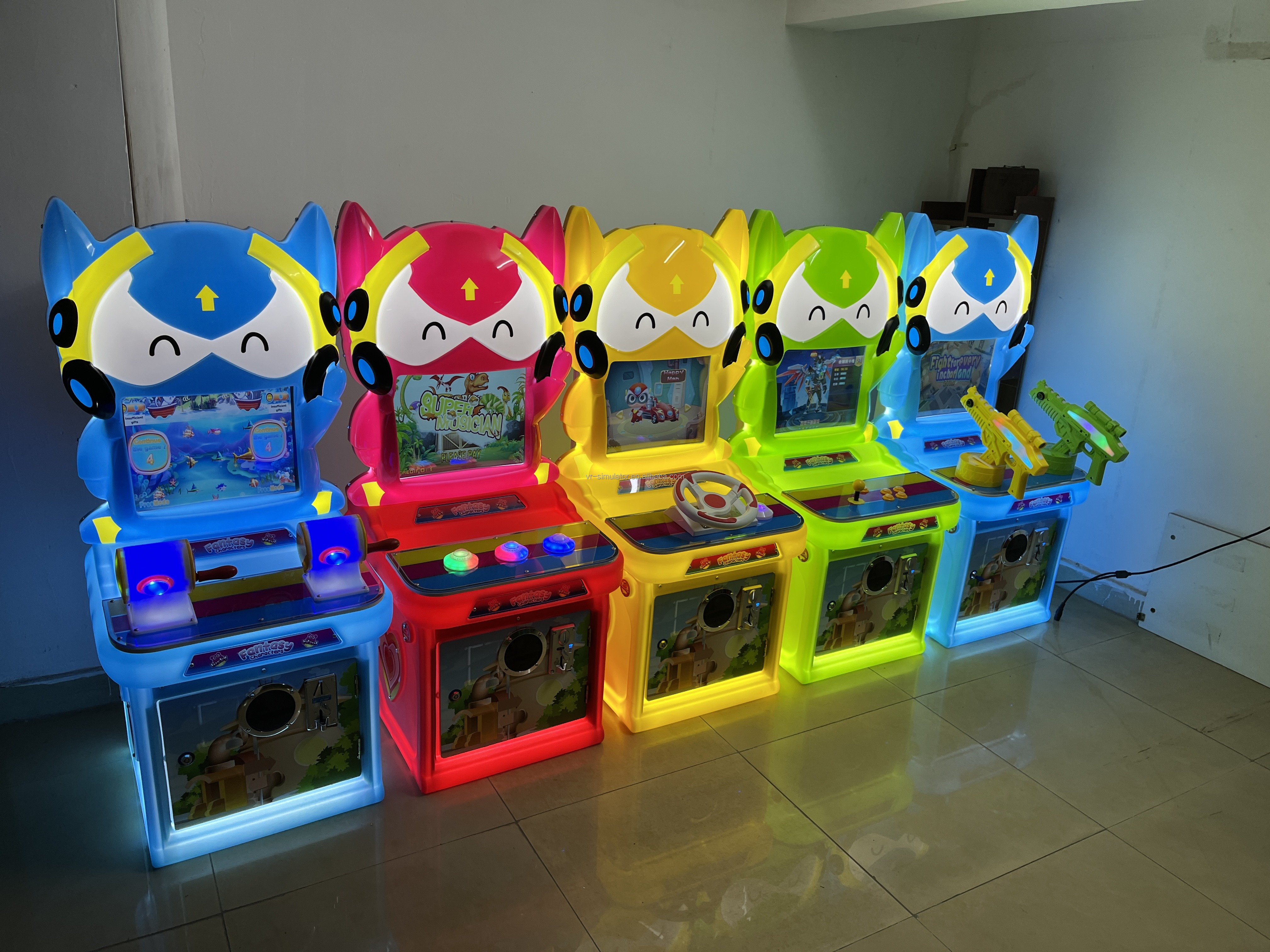 Dreamland indoor game center coin operated video interactive gaming children arcade machines for sale