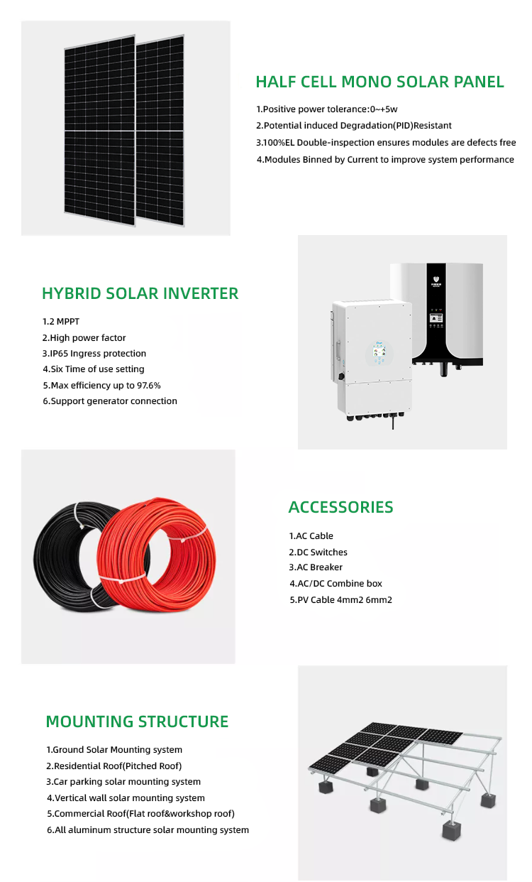 5kW To 40kW Solar Energy Storage System For Commercial With Battery And Inverter