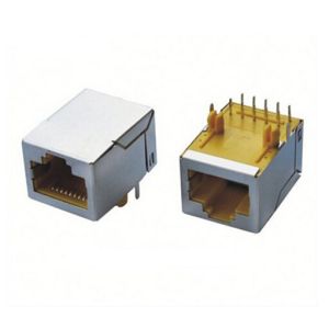 8P8C RJ45 Magnetic Jack , Shielded Modular Rj45 Connectors With Shutter