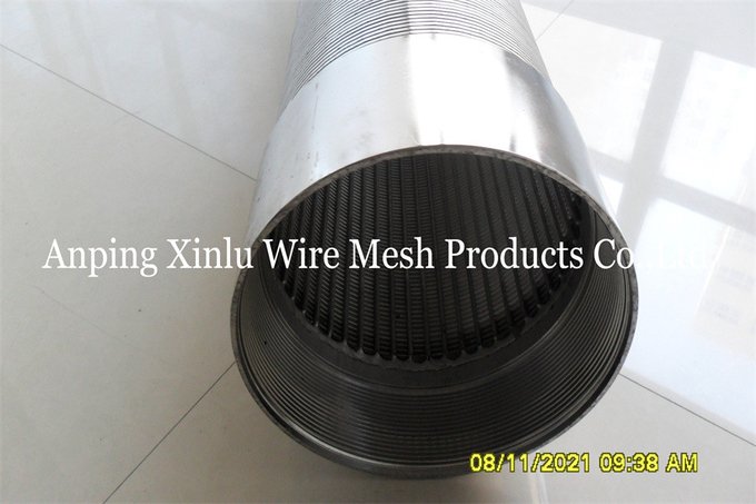 Johnson Type SS316L Od168mm Wedge Wire Screens With Threaded Ends for Water Treatment