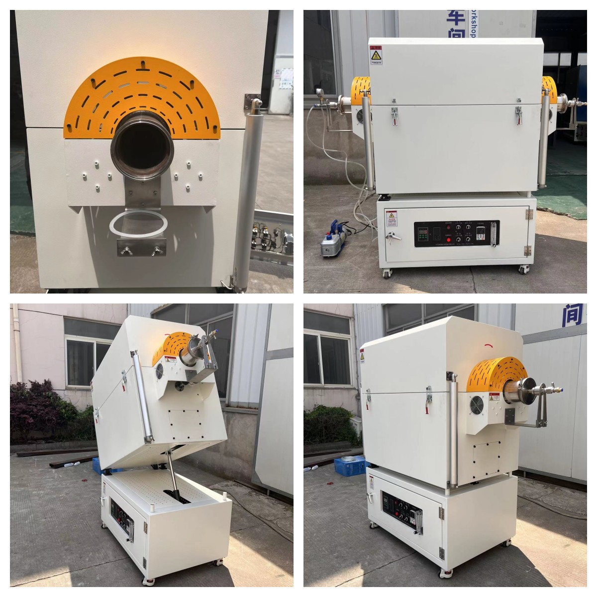 Heat Treatment Rotating Tube Furnace PID Control For Laboratory Calcination And Drying