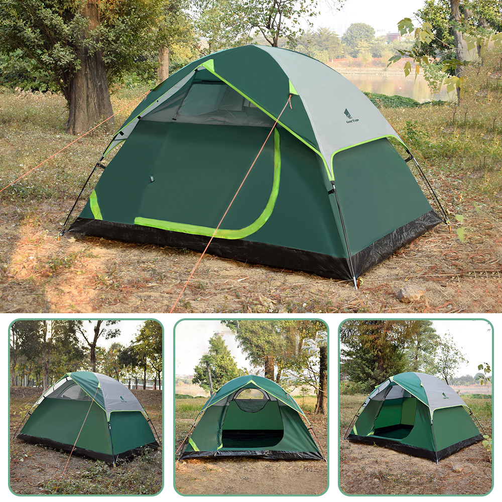 Compact Freestanding PU1000mm 2 Person Touring Dome Tent