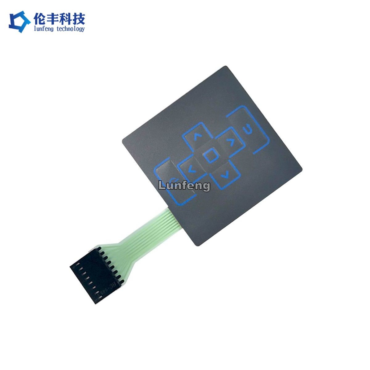 Matte Surface Waterproof Membrane Switch Keypad Graphic Overlay Panel
