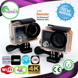 Geekam K8 4k Dual Screen Action Camera Remote Control Ultra Hd 4k With Panasonic