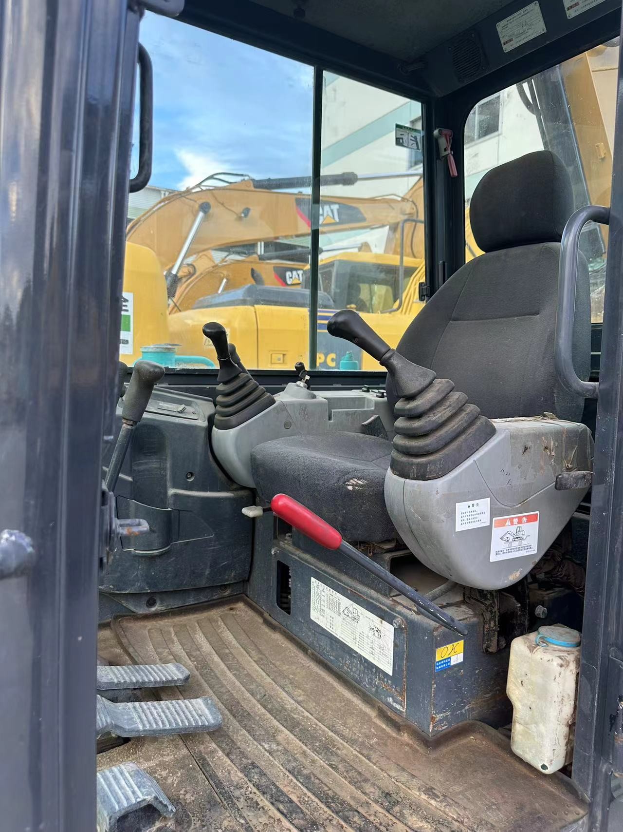 Hydraulic SK60 Used Kobelco Mini Excavator 36KW Rated Power in stock