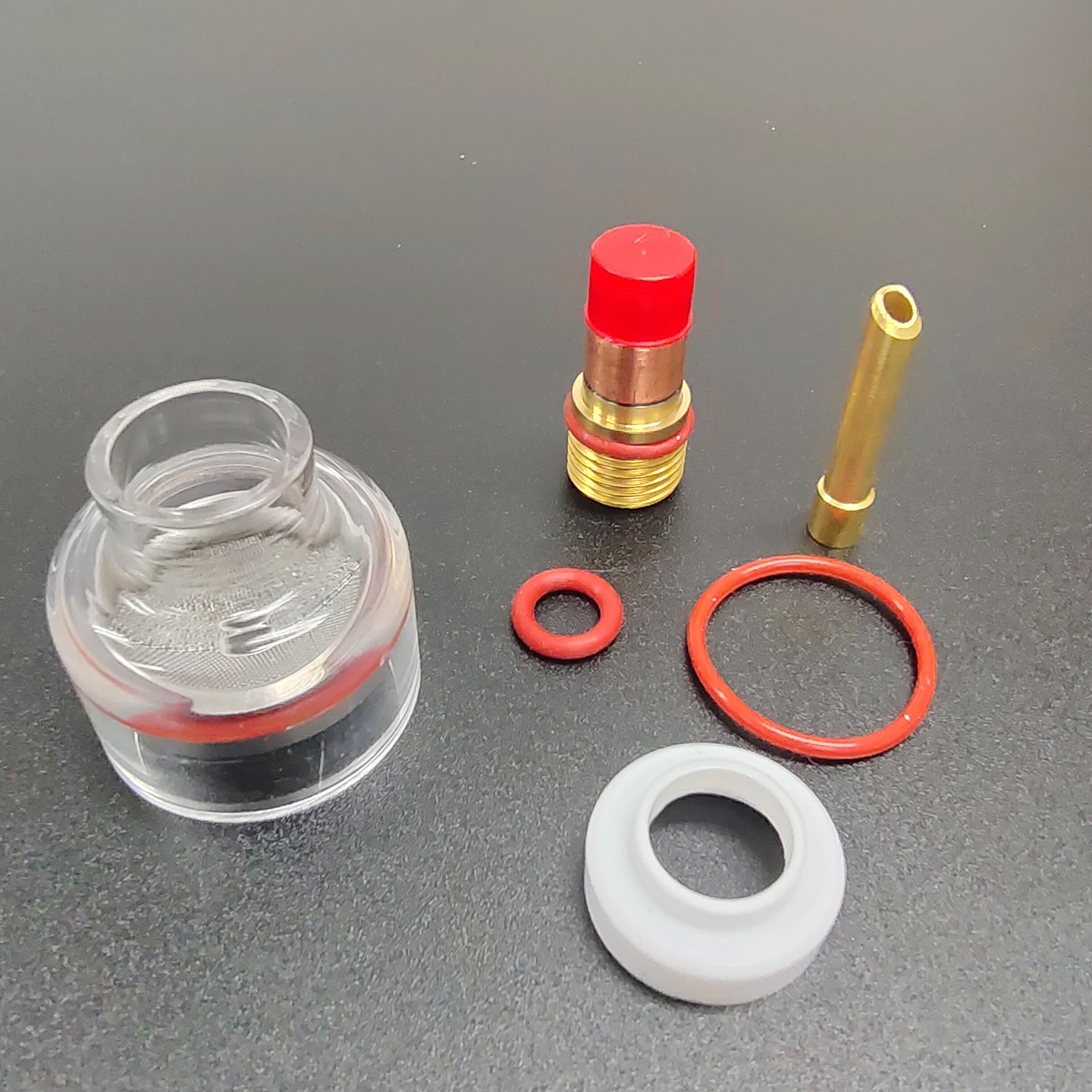Upper 24 53NQCN WP9 20 2.4mm TIG Welding Consumables Pyrex Glass Cup Kit for Welding