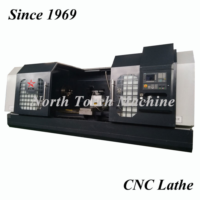Industrial Automatic Lathe Machine , Metal Horizontal CNC Lathe High Speed