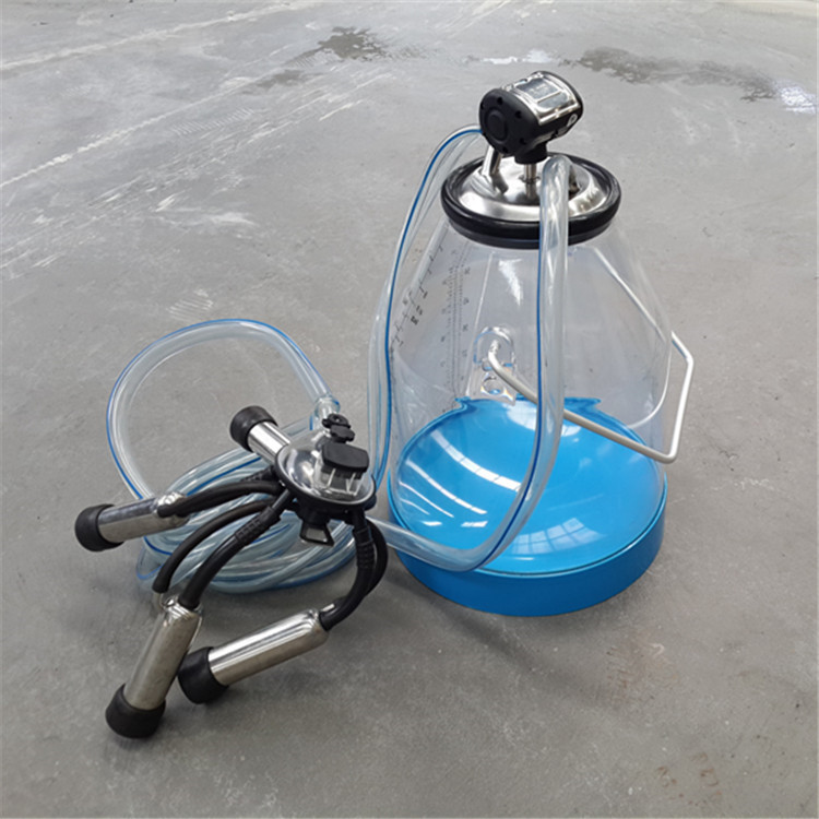 Cow Transparent Milking Bucket Group With 25L Capacity For Large-Scale Dairy Production Height 470mm