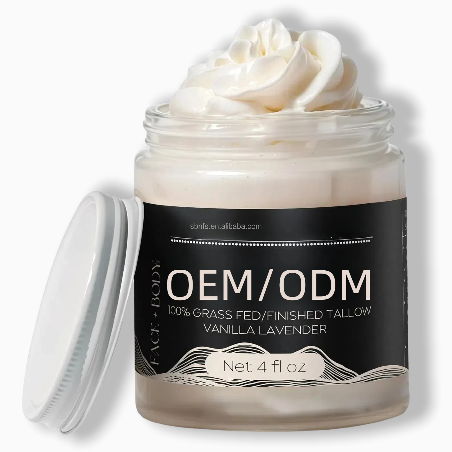 Wholesale Deeply Moisturizing Body Lotion Natural Sweet Almond Oil & Grass Fed Beef Tallow Nourishes Face Body Skin Care
