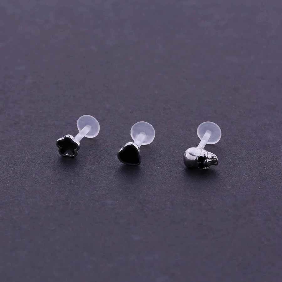 Hot Sale New Arrival Piercing Lip Ring Stainless Steel Internally 16g Labret Lip ring