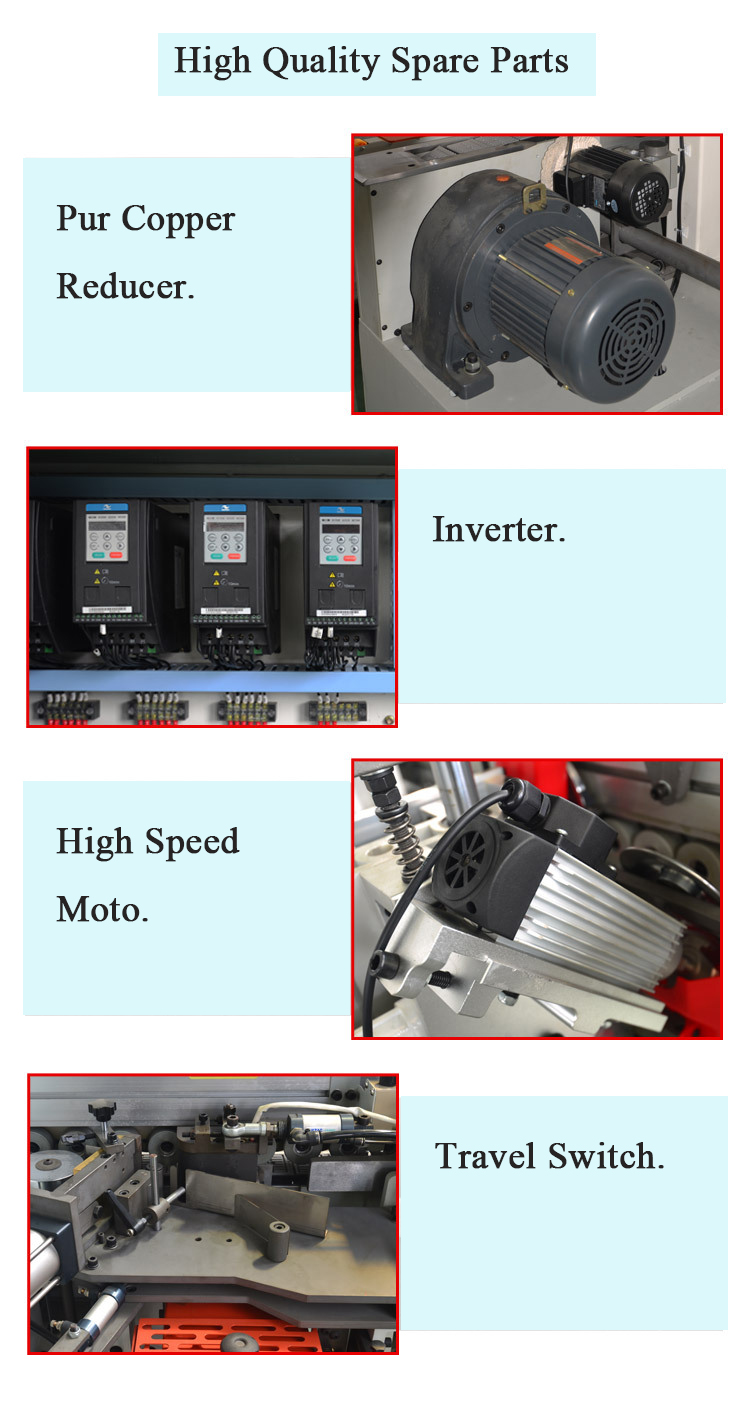 Automatic Edge Banding Machine for Manufacturing Plants Featuring Motor Bearing Engine