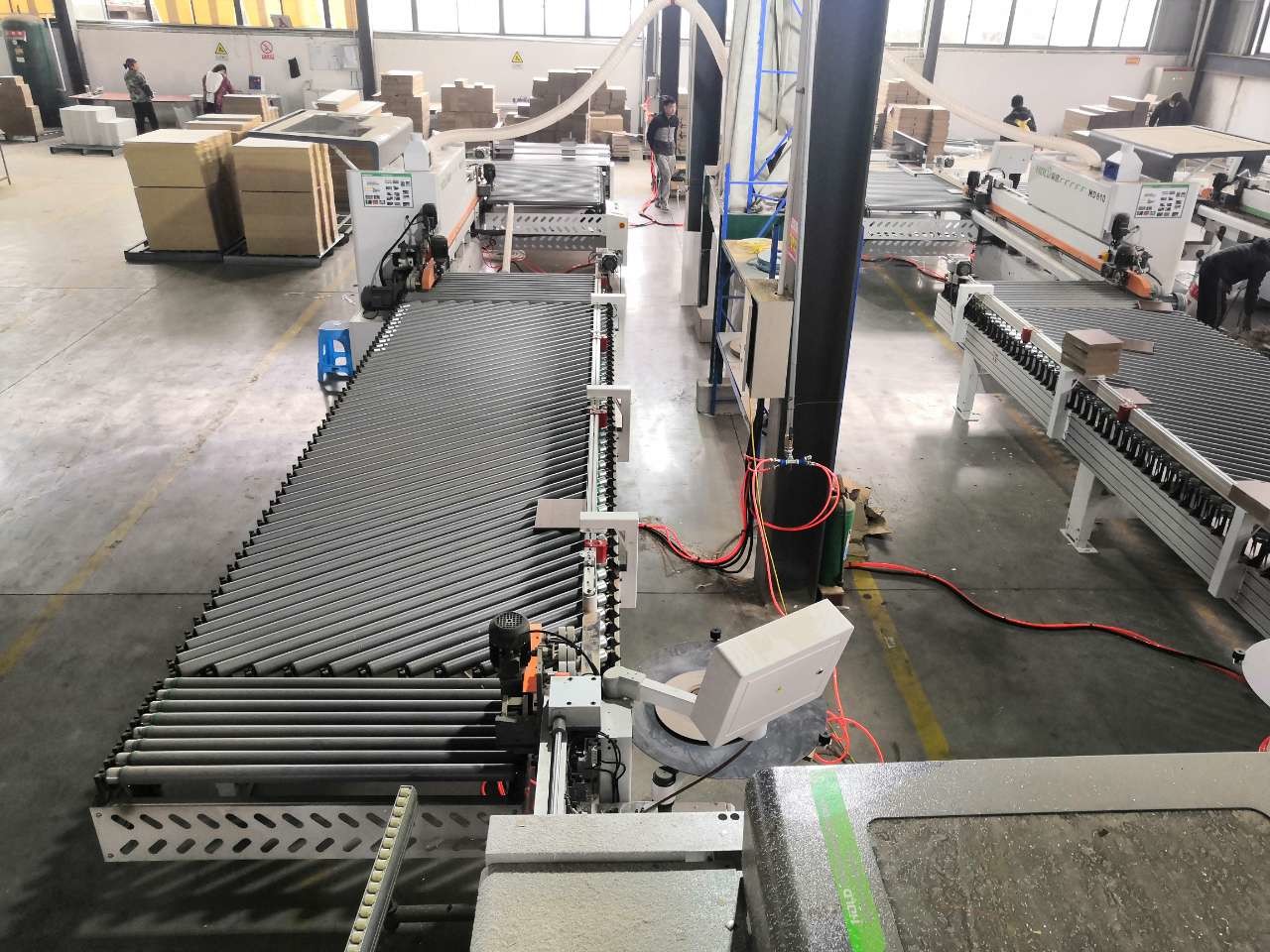 300X300 Two Sided Panel Furniture Production Line Edge Banding Equipment