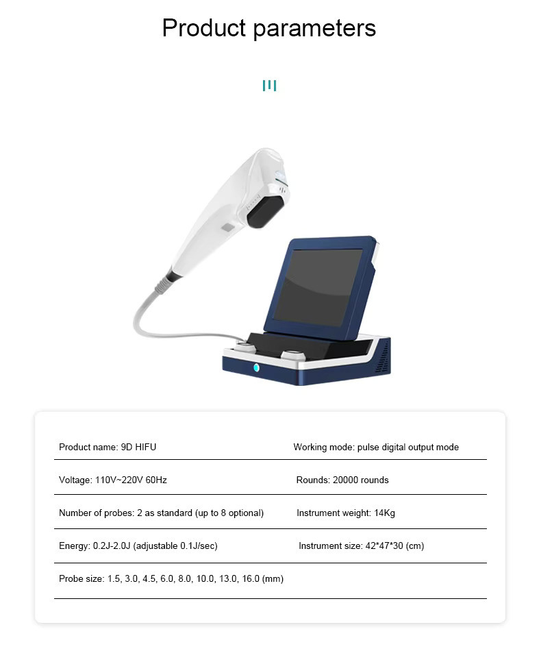 Portable HIFU Beauty Machine Simultaneous Control / Independent Control