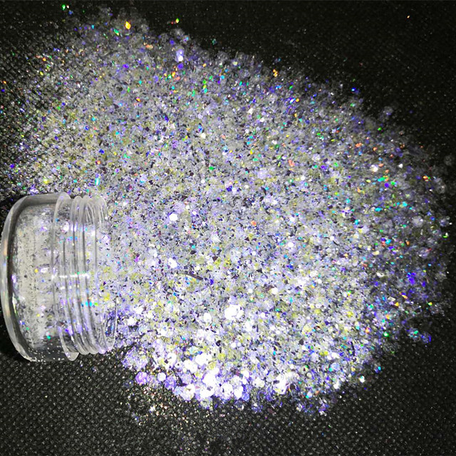Make a Statement with Excellent Nail Art Effect Glitter Por Mayor Bulk Chunky Glitter in Colorful Shades