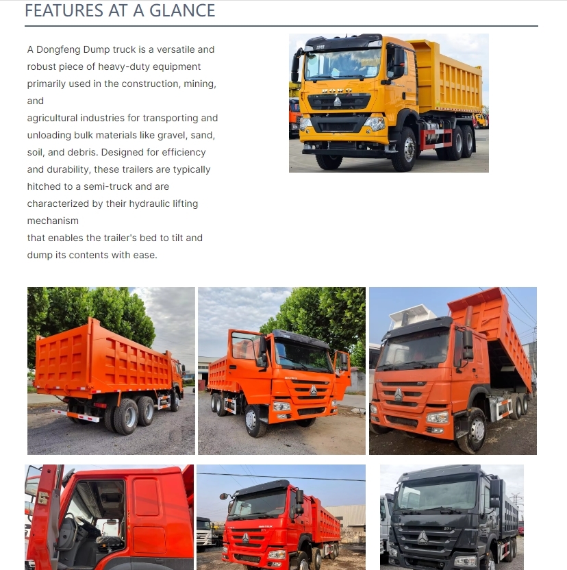 Howo Brand 6x4 Dump Truck 375 Horsepower Manual Transmission Diesel Fuel New Condition For Construction In Africa