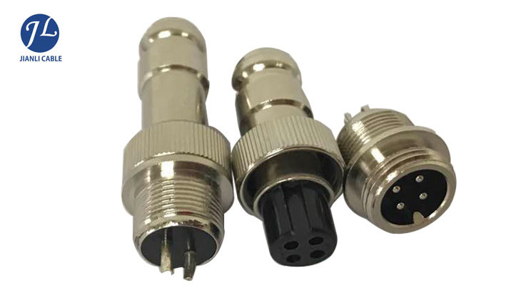 Customized 10m Vehicle Monitor System 4PIN Aviation Female And Male Extension Cable