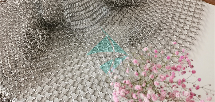 304 Ss Chain Mail Ring Metal Mesh Drapery For Decoration Drivider