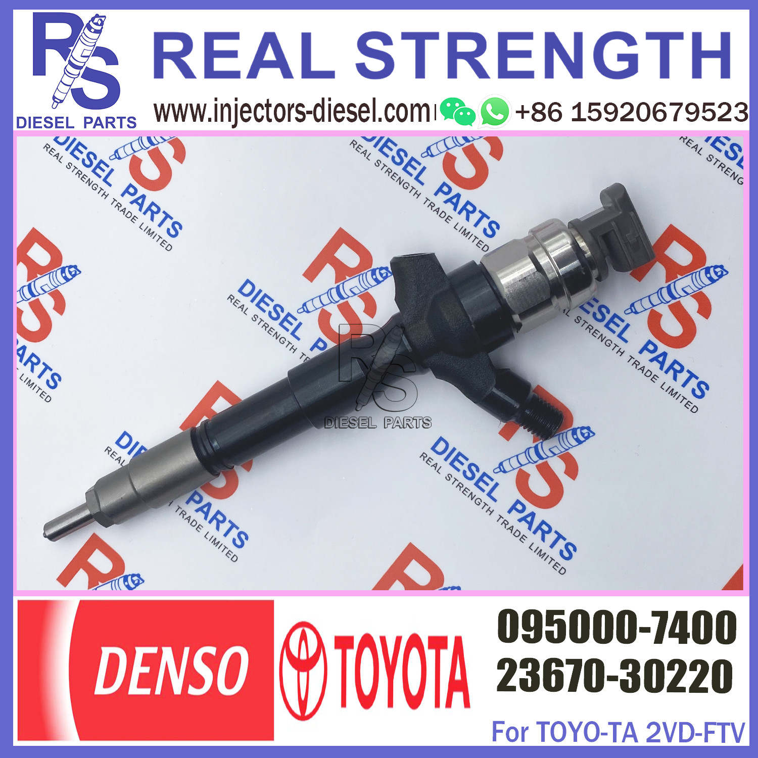 0950007400 Common Rail Diesel Injectors 095000-7400 Unit Injector 095000 7400 For Toyota Hilux