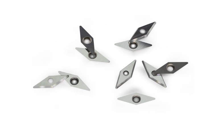 10PCS Diamond Carbide Inserts Cutters Knives Blades With Radius Points For Woodworking