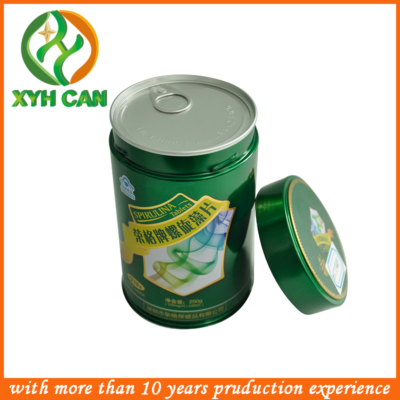 Coffee Tin Can Size 100G Capacity Coffee Storage Round Cans with Tin Screw Cap for Packaging Powder