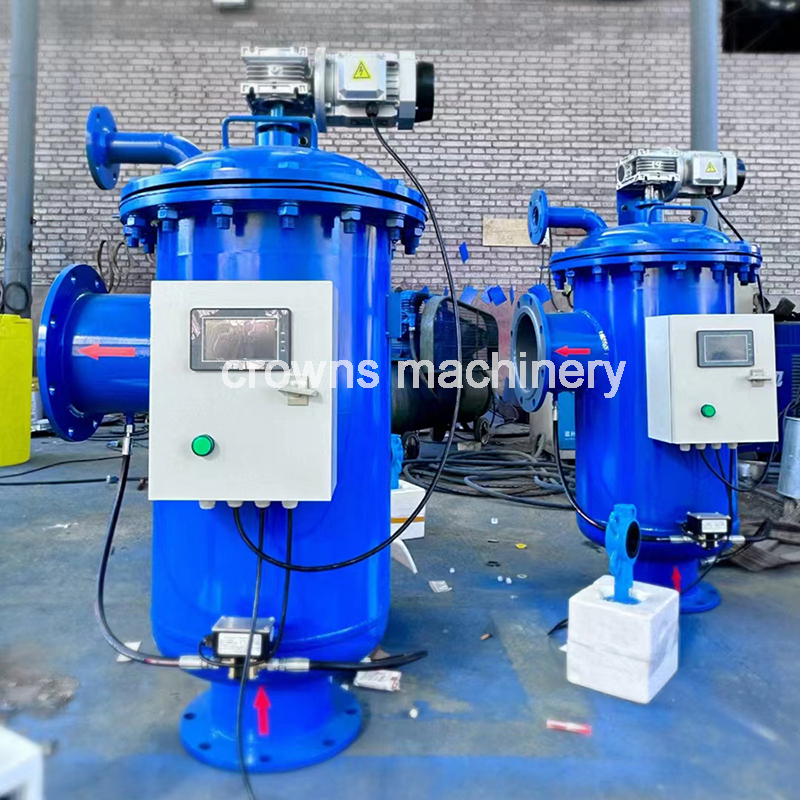 Outdoor Auto Backwash Screen Filter For Cooling Tower & Sea Water Filtration Automatic Side Stream Self Cleaning Filter
